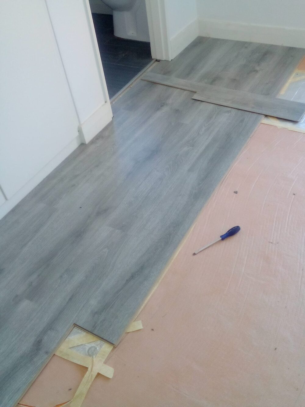 Before wooden floor installation