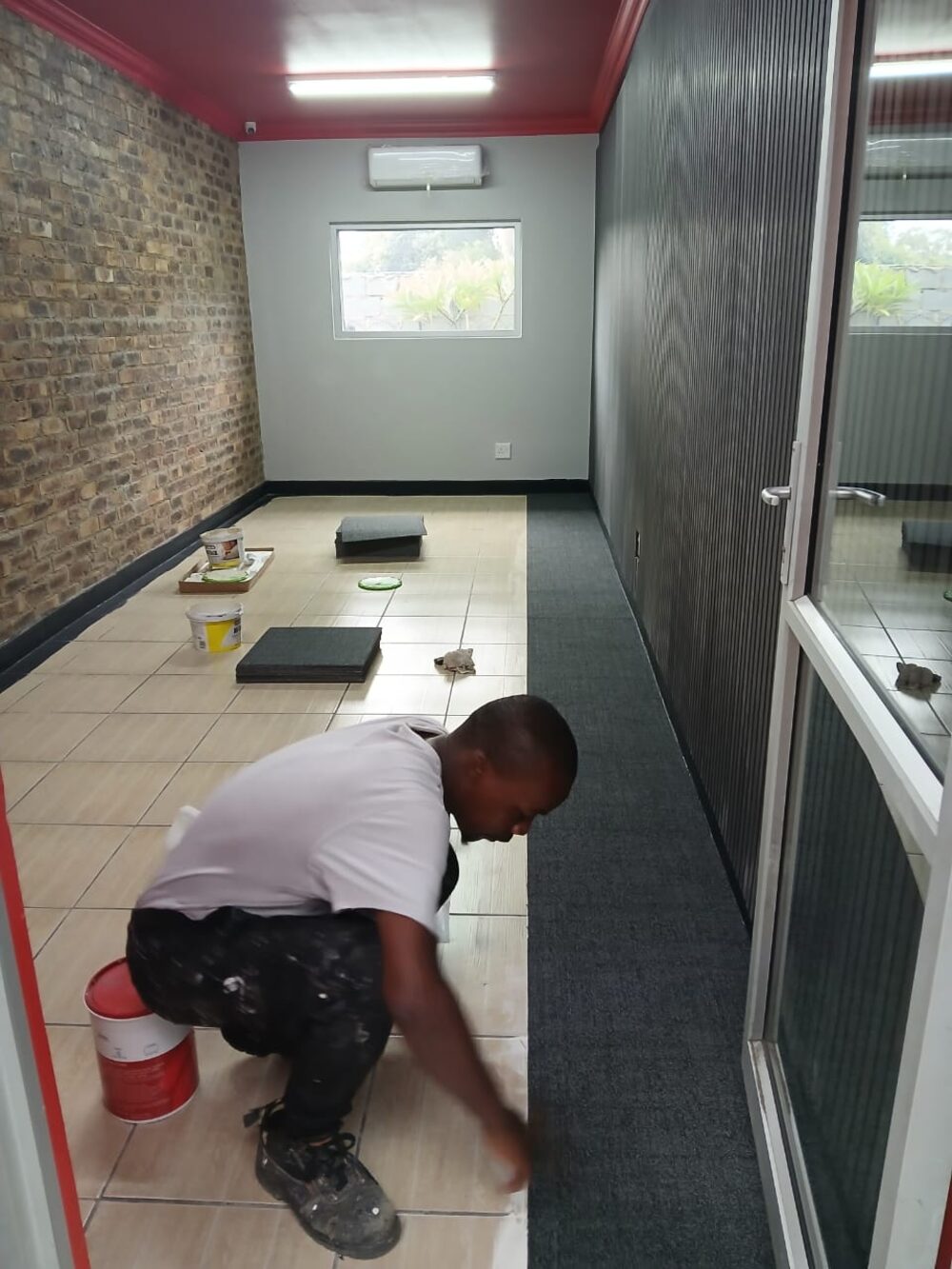 Second before photo before carpet installation